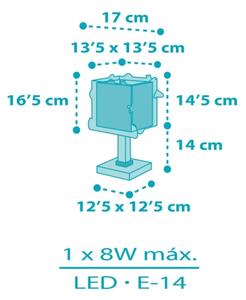 Dalber 63351N - LED детска нощна лампа ROCKET 1xG4/4W/230V в многоцветен дизайн