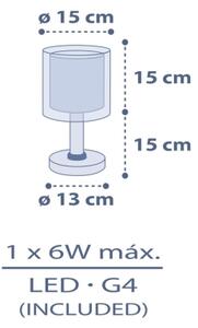 Dalber 76631 - LED детска нощна лампа MOON DREAMS 1xG4/4W/230V синя