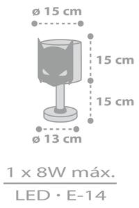 Dalber 61801N - LED детска лампа DARK HERO 1xG4/4W/230V бяла/черна