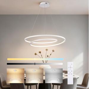 Brilagi-LED Полилей с възможност за димиране на кабел TWISTER LED/75W/230V Ø 70 см бял + с дистанционно управление