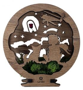 Li-Go 23634/DUB2 - LED Димируема настолна декорация LED/12W/230V 20x22 cm дъб