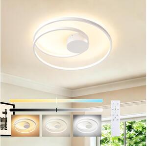 Brilagi - LED димируемо таванно осветително тяло TWISTER LED/48W/230V, диаметър 50 см, бяло + дистанционно управление