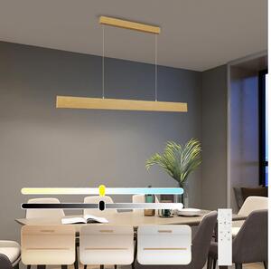 BRILAGI - LED димируем полилей на кабел SLIMLINE LED/40W/230V 3000-6000K дъбов декор + дистанционно управление