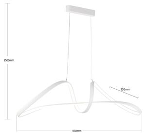 Brilagi-LED Димируема висяща лампа на кабел TWISTER LED/60W/230V 3000-6000K бяла + дистанционно управление