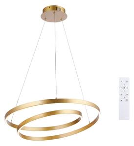 Brilagi-LED Димируем полилей на кабел TWISTER LED/48W/230V Ø 50 см златист +ДУ