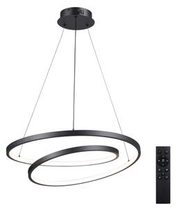 Brilagi-LED Полилей с възможност за димиране на кабел TWISTER LED/48W/230V Ø 50 см черен + дистанционно управление