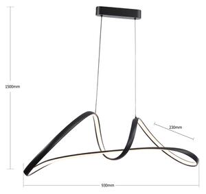 Brilagi-LED Димируем полилей на кабел TWISTER LED/60W/230V 3000-6000K черен+ДУ
