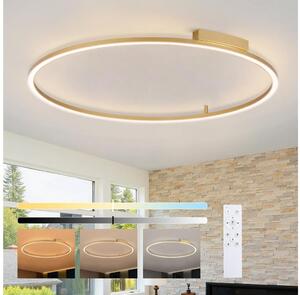 Brilagi - Димируемо LED осветително тяло PORTOFINO LED/85W/230V Ø 120 см златисто + дистанционно управление