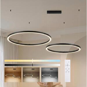 Brilagi - LED димируем полилей с кабелно окачване PORTOFINO LED/98W/230V черен + дистанционно управление