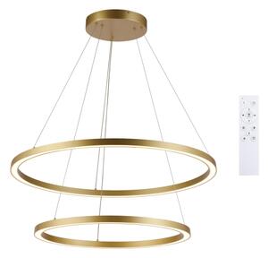 Brilagi - LED полилей с димер на кабел PORTOFINO LED/98W/230V Ø 80 см, златист, с дистанционно управление