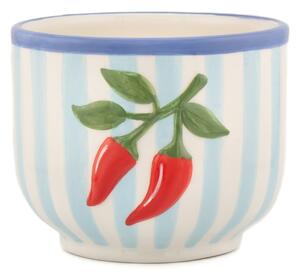 Керамично ръчно рисувано покритие за кашпа ø 12 cm Chilli – Sass & Belle