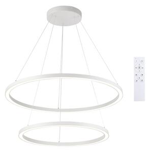 Brilagi - LED димируем полилей на кабел PORTOFINO LED/98W/230V Ø 80 см бял + дистанционно управление