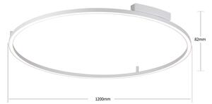 Brilagi - Димируемо LED осветително тяло PORTOFINO LED/85W/230V диаметър 120 см сребристо + дистанционно управление