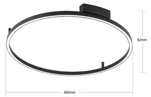 Brilagi - Димируемо LED осветително тяло PORTOFINO LED/60W/230V Ø 80 см, черно + дистанционно управление