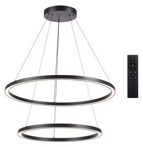 Brilagi - LED полилей с възможност за димиране на кабел PORTOFINO LED/98W/230V Ø 80 см черен + с дистанционно управление