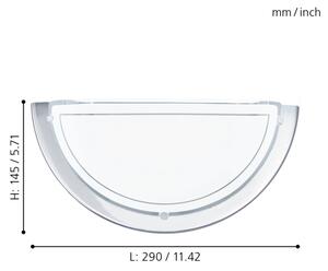 EGLO 83156 - Стенна лампа PLANET1 1xE27/60W