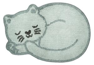 Светлосин памучен детски килим 43x60 cm Sleeping Cat – Sass & Belle