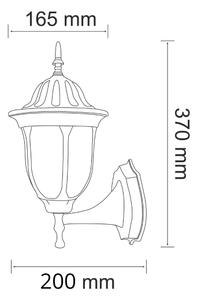 Екстериорен аплик FLORENCJA 1xE27/20W/230V IP43