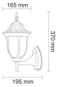Екстериорен аплик FLORENCJA 1xE27/20W/230V IP43