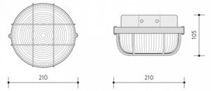 Екстериорна лампа за таван 1xE27/100W/230V IP44