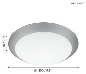 Eglo 89248 - Лампа за таван MARS 1 1xE27/25W/230V