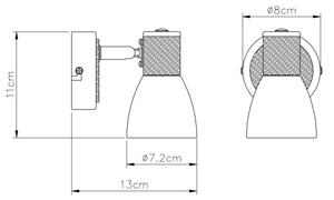 Globo 54352-1 - Спот GYLFI 1xE14/40W/230V