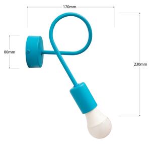LED стенна лампа OXFORD 1xE27/15W/230V синя