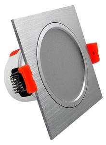 LED Осветление за окачен таван VENUS LED/7W/230V сребърна квадрат