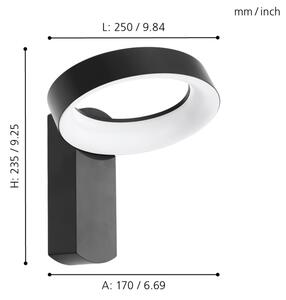 Eglo 97307 - LED Екстериорна Стенна лампа PERNATE LED/11W/230V IP44