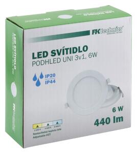 LED Лампа за вграждане в баня LED/6W/230V 3000/4000/6000K IP44