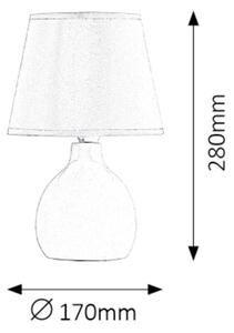 Rabalux 4475 - Настолна лампа INGRID 1xE14/40W/230V бяла