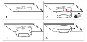 LED Плафониера LED/18W/230V 4200K Ø 21 см бял