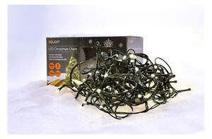 Solight 1V101-WW-LED Външен светлинен гирлянд с 100 LED, 8 режима, IP44, 13 m, топла бяла светлина