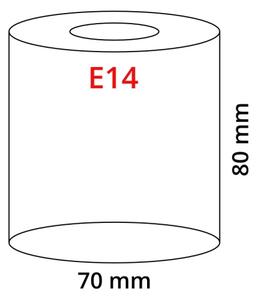 Eglo 90858 - Абажур MY CHOICE E14, пр. 7 см, черно-бял