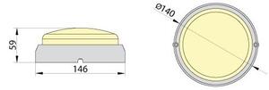 LED Индустриална лампа FIDO LED/12W/230V IP65