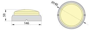 LED Индустриална лампа FIDO LED/12W/230V IP65