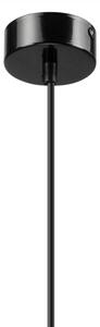 Полилей на кабел SIMON 1xE27/60W/230V черен/бук