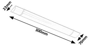 Rabalux 1450 - LED Лампа за под кухненски шкаф BATTEN LED/10W/230V бяла 800 lm