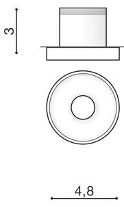 Azzardo AZ2234 - Вградено LED осветително тяло OKA LED/3W/230V