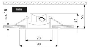 LED Лампа за окачен таван EYE LED/5W/230V 3000K