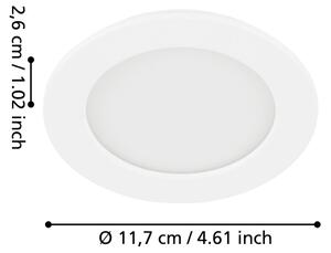 Eglo 99148 - LED вградено таванно осветително тяло FUEVA 5 LED/5,5W/230V