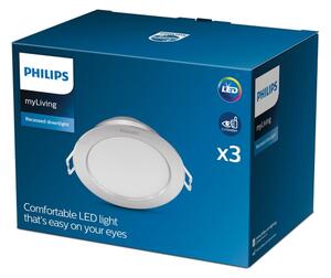 Philips - К-кт 3x LED Лампа за окачен таван DIAMOND LED/3,5W/230V 2700K