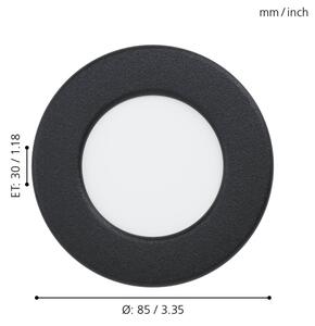 Eglo 99213 - LED вградено таванно осветително тяло за баня FUEVA 5 LED/2,7W/230V IP44