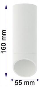 Таванна лампа VALDA 1xGU10/60W/230V бяла