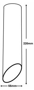 Таванна лампа VALDA 1xGU10/60W/230V черна