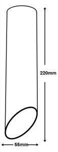 Таванна лампа VALDA 1xGU10/60W/230V бяла