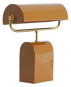Оранжева метална настолна лампа (височина 38 cm) Cardona – Light & Living