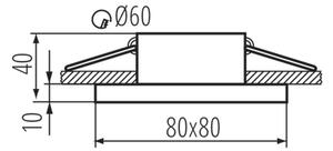 Kanlux 33121 - Лампа за вграждане в баня FLINI 10W IP44 бяла
