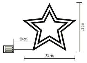 LED Декорация за прозорец LED/3xAA многоцветна