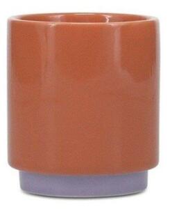 Оранжева/лилава глинена чаша 130 ml Duo – ONA